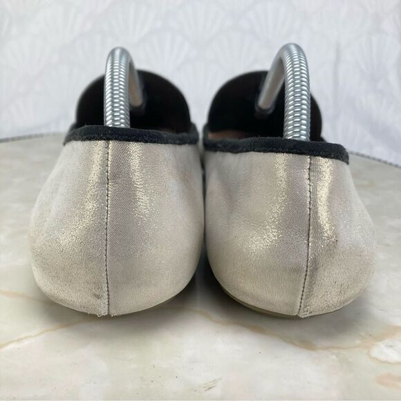 Jessica Simpson Matini Bow Ballet Flats Womens 7 Metallic Gold Ballerina Shoes - Picture 7 of 12